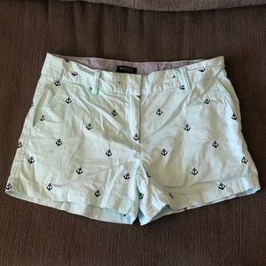 Worn once !! mint blue Anchor shorts